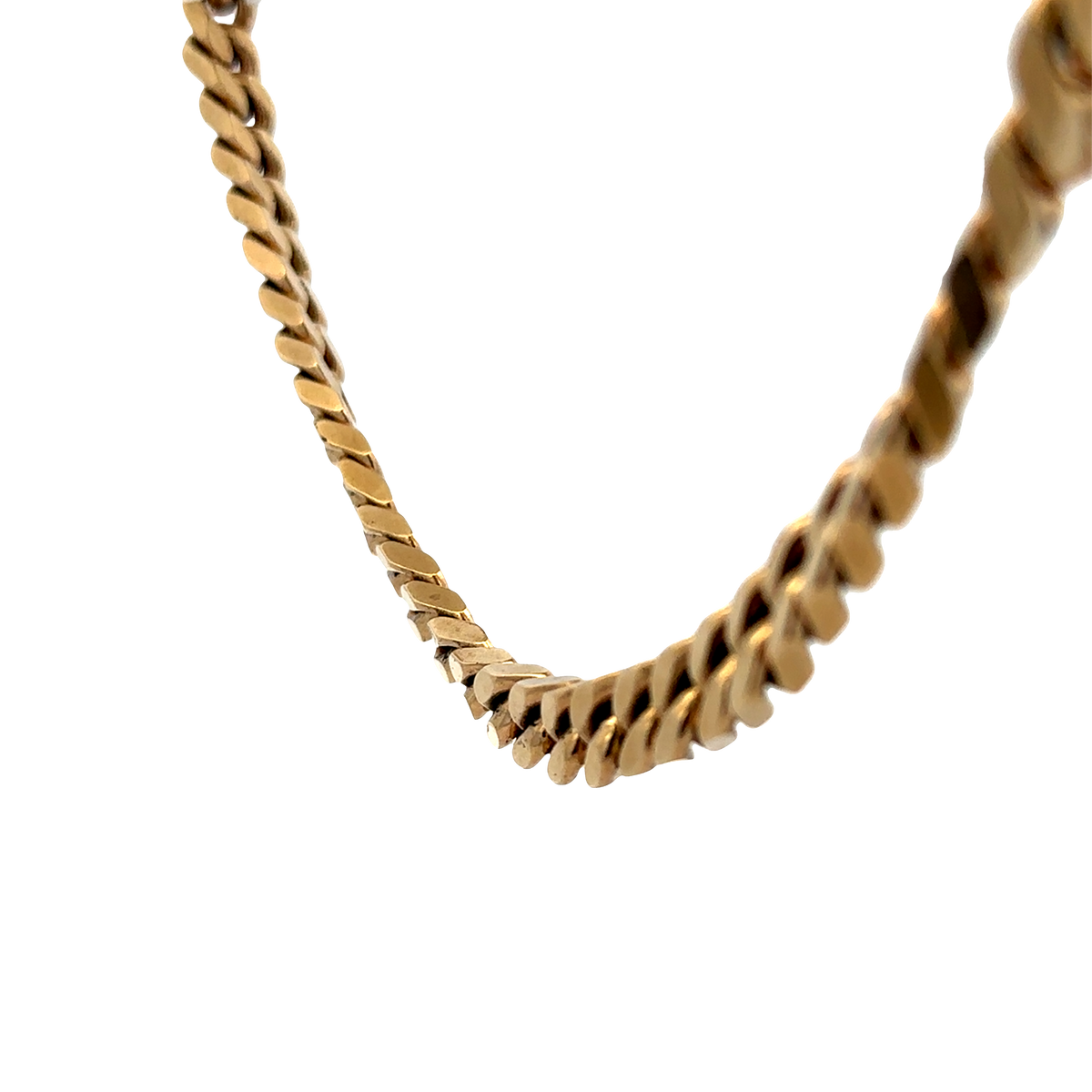 9ct yellow gold curb chain 108.2g (sh27699b)