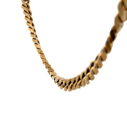 9ct yellow gold curb chain 108.2g (sh27699b)