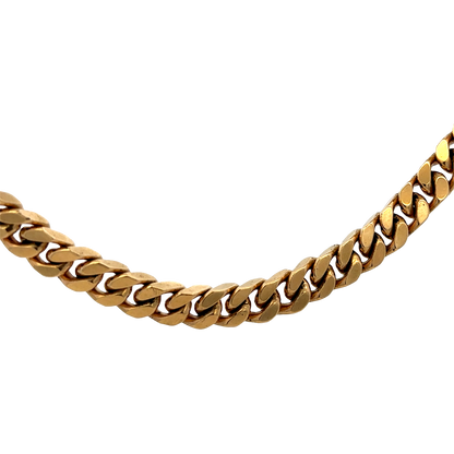 9ct yellow gold curb chain 108.2g (sh27699b)