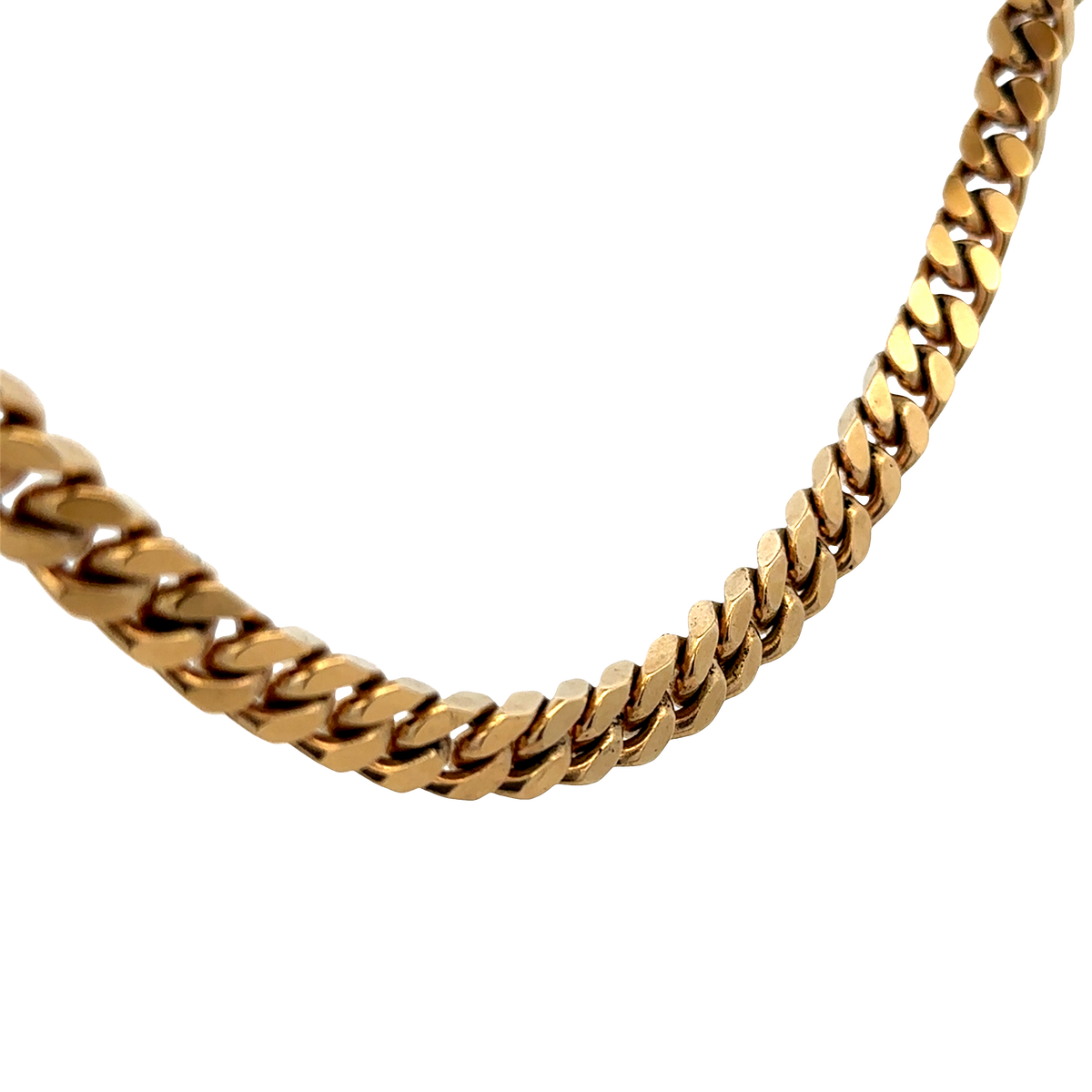 9ct yellow gold curb chain 108.2g (sh27699b)
