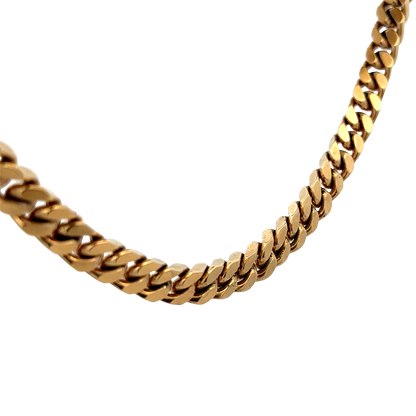 9ct yellow gold curb chain 108.2g (sh27699b)