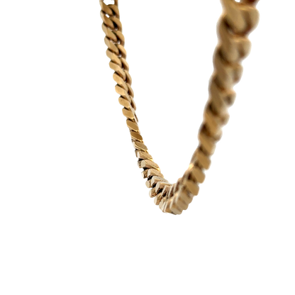 9ct yellow gold curb chain 108.2g (sh27699b)
