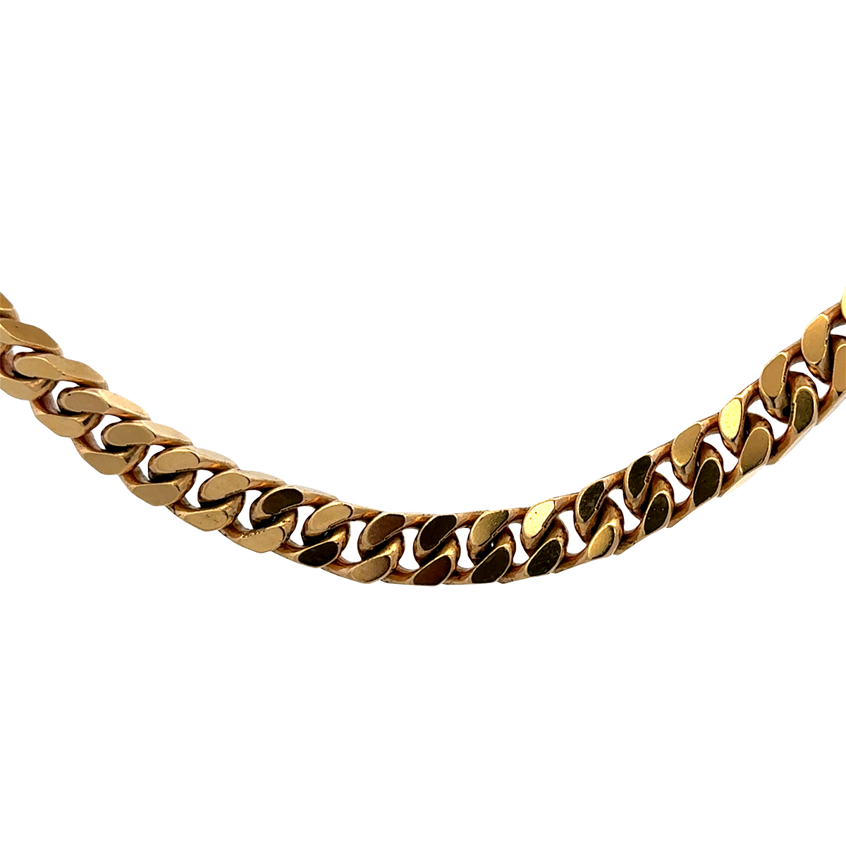 9ct yellow gold curb chain 108.2g (sh27699b)