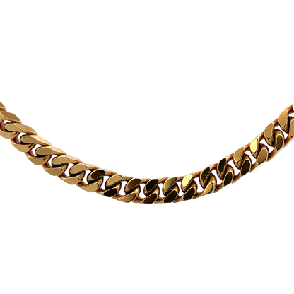 9ct yellow gold curb chain 108.2g (sh27699b)