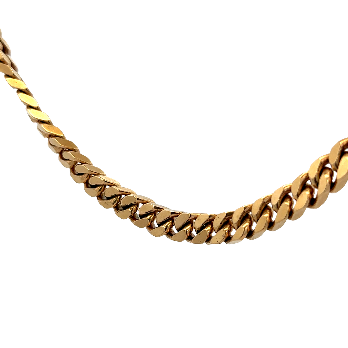 9ct yellow gold curb chain 108.2g (sh27699b)