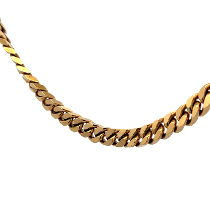 9ct yellow gold curb chain 108.2g (sh27699b)