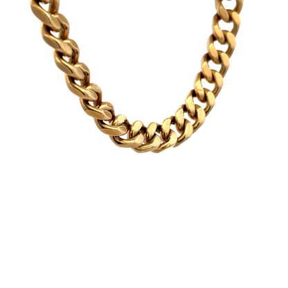 9ct yellow gold curb bracelet 49.3g (sh27700b)