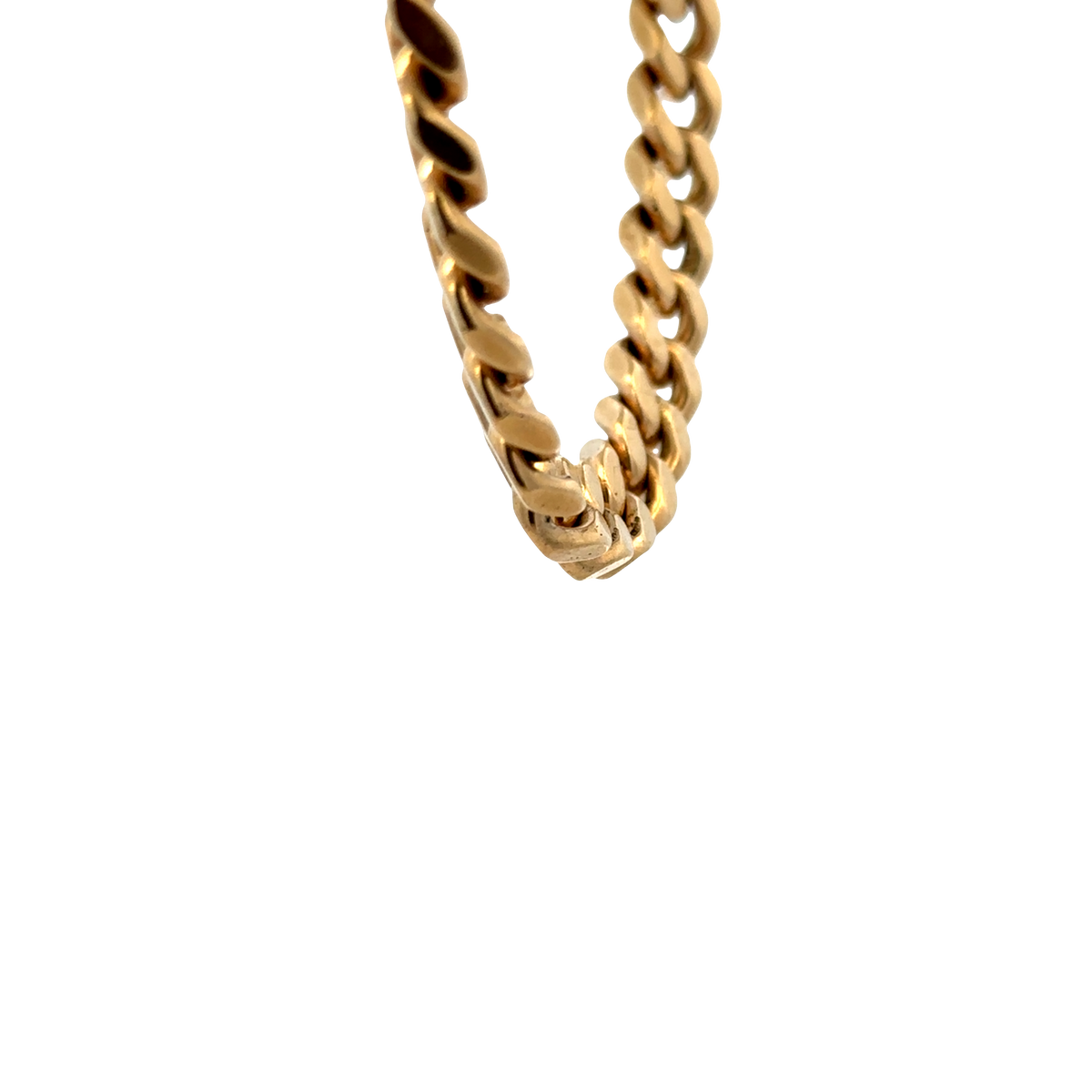9ct yellow gold curb bracelet 49.3g (sh27700b)