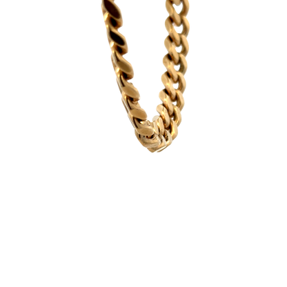 9ct yellow gold curb bracelet 49.3g (sh27700b)