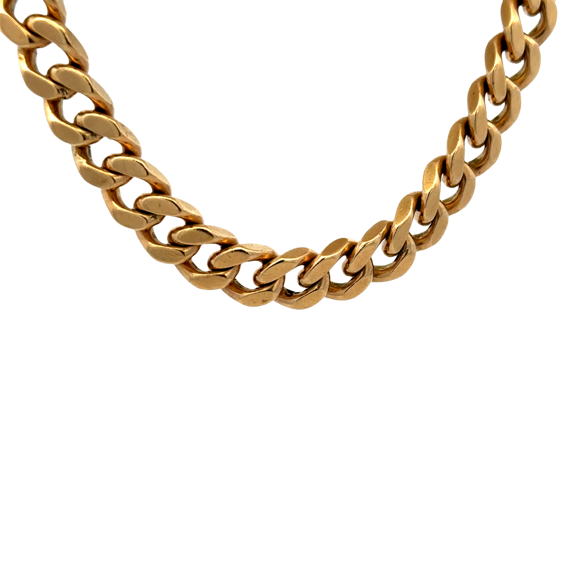 9ct yellow gold curb bracelet 49.3g (sh27700b)