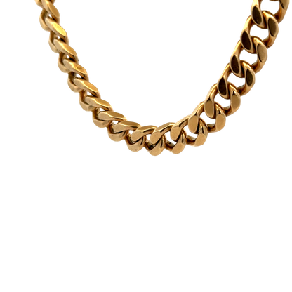 9ct yellow gold curb bracelet 49.3g (sh27700b)