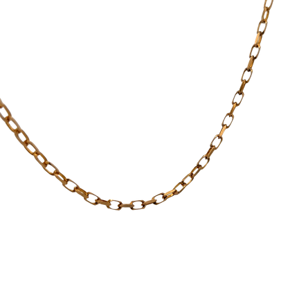 9ct yellow gold belcher chain 10.9g (sh22580l)
