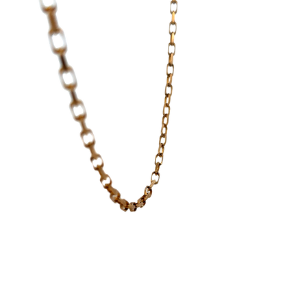 9ct yellow gold belcher chain 10.9g (sh22580l)