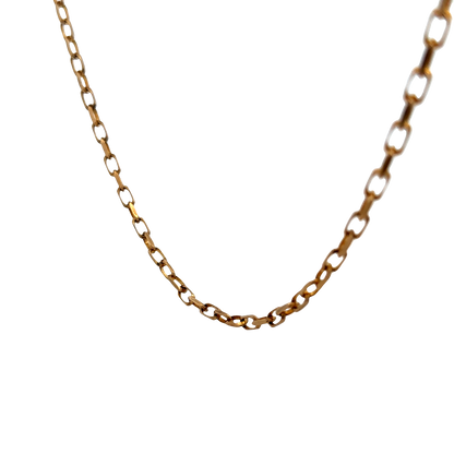 9ct yellow gold belcher chain 10.9g (sh22580l)