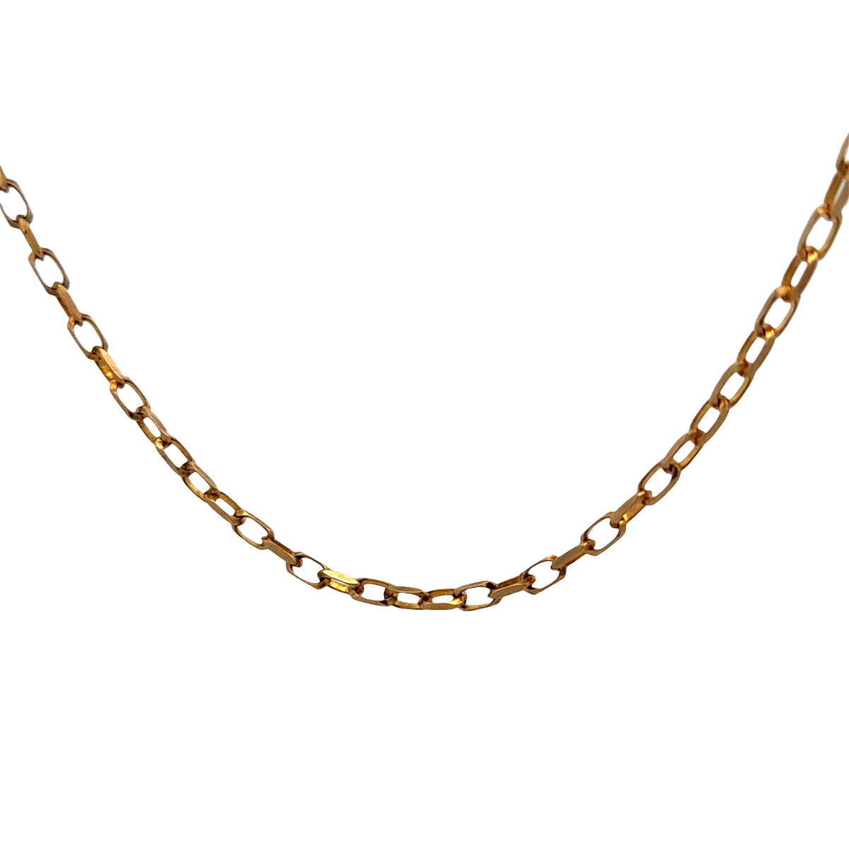 9ct yellow gold belcher chain 10.9g (sh22580l)