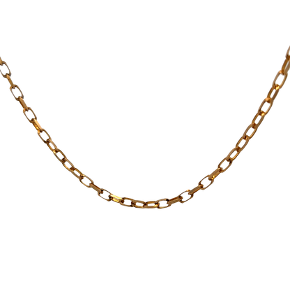 9ct yellow gold belcher chain 10.9g (sh22580l)