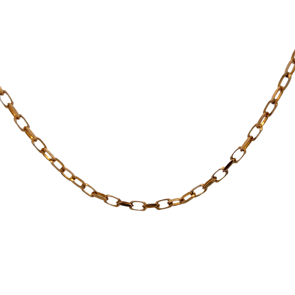 9ct yellow gold belcher chain 10.9g (sh22580l)