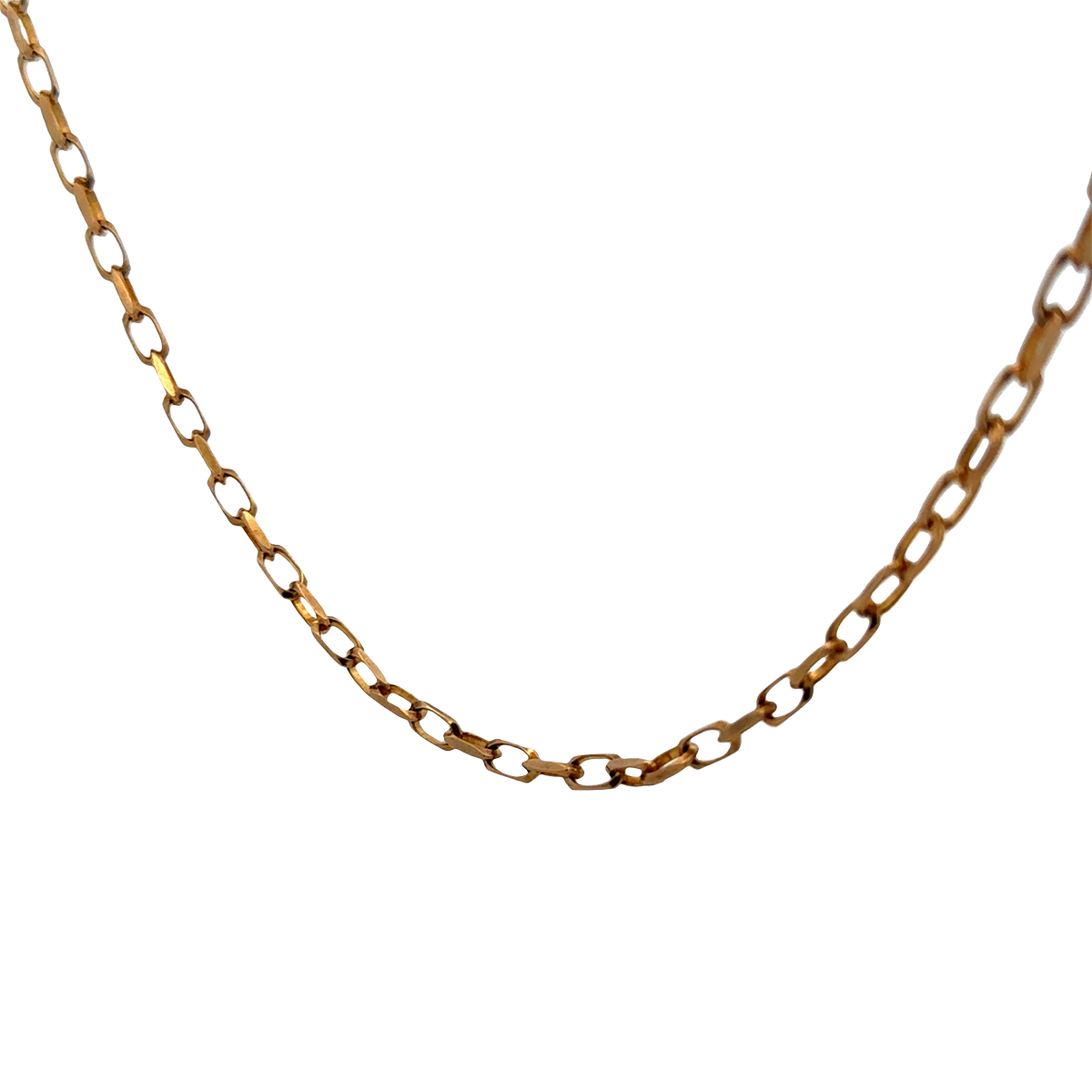 9ct yellow gold belcher chain 10.9g (sh22580l)