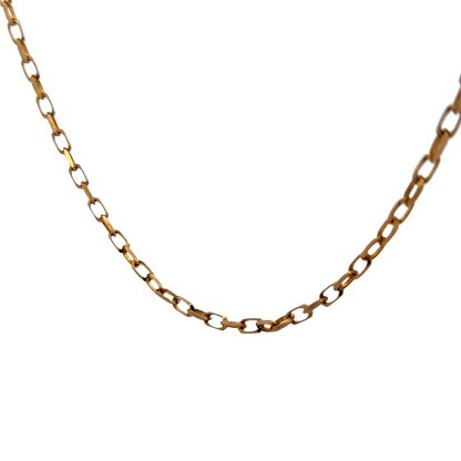 9ct yellow gold belcher chain 10.9g (sh22580l)