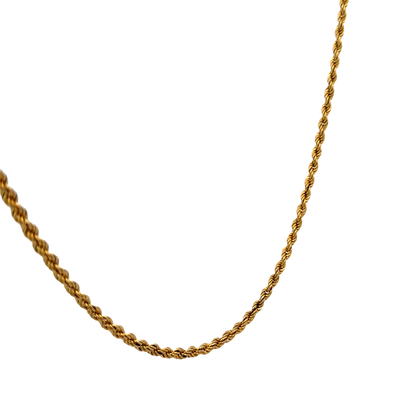 9ct yellow gold rope chain 5.7g (sh27397b)