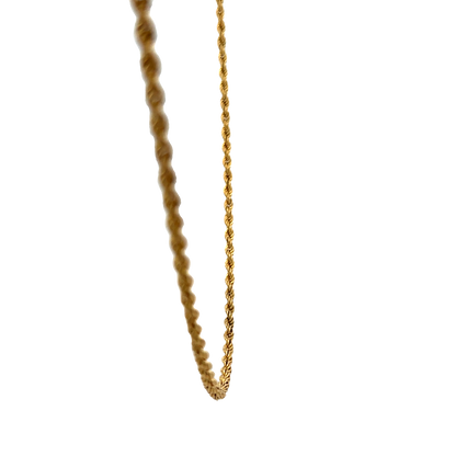 9ct yellow gold rope chain 5.7g (sh27397b)