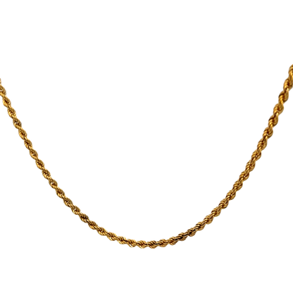 9ct yellow gold rope chain 5.7g (sh27397b)