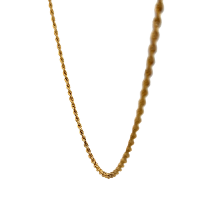 9ct yellow gold rope chain 5.7g (sh27397b)