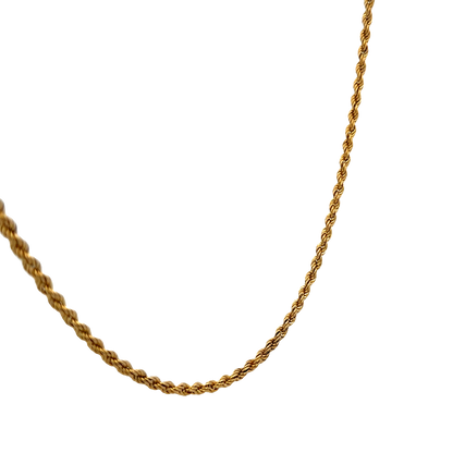 9ct yellow gold rope chain 5.7g (sh27397b)
