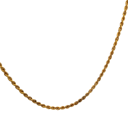 9ct yellow gold rope chain 5.7g (sh27397b)