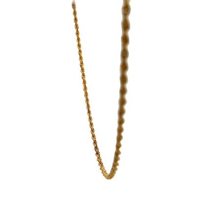 9ct yellow gold rope chain 5.7g (sh27397b)