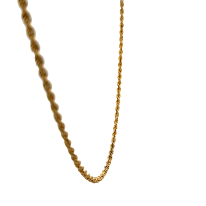 9ct yellow gold rope chain 5.7g (sh27397b)