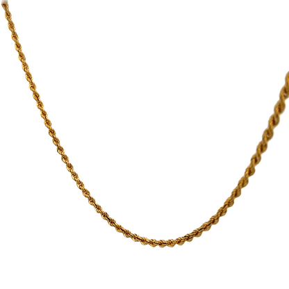 9ct yellow gold rope chain 5.7g (sh27397b)