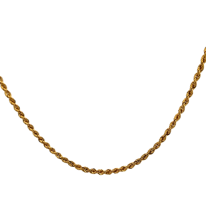 9ct yellow gold rope chain 5.7g (sh27397b)