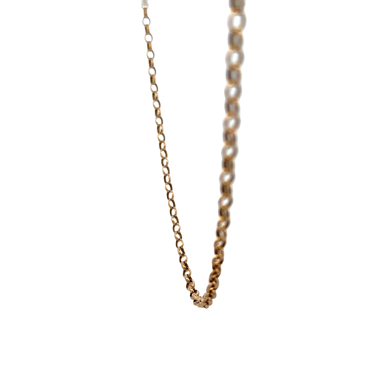 9ct yellow gold belcher chain 4.8g (sh27619b)