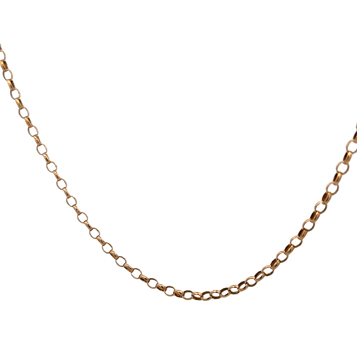 9ct yellow gold belcher chain 4.8g (sh27619b)