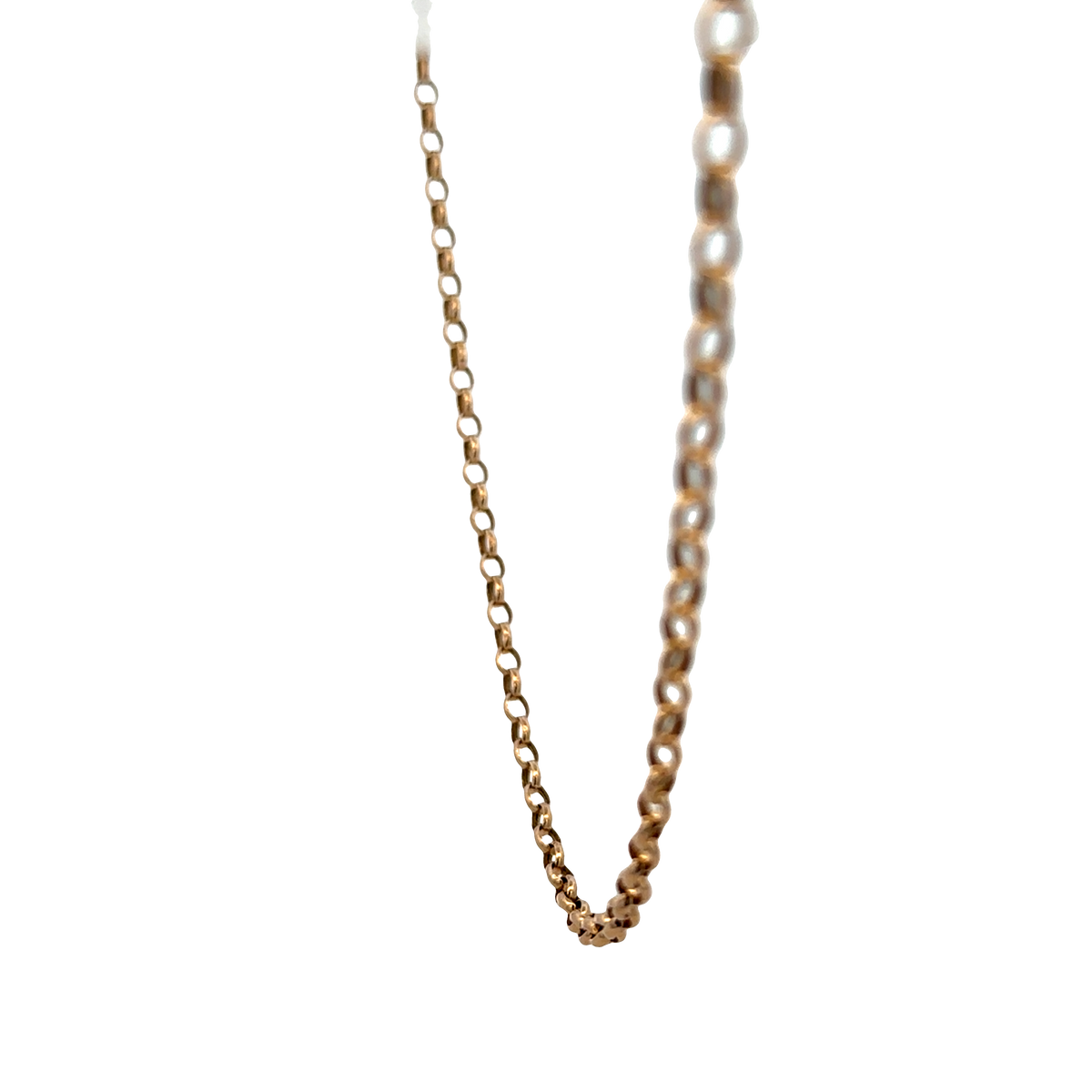 9ct yellow gold belcher chain 4.8g (sh27619b)