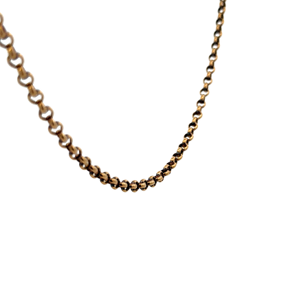 9ct yellow gold belcher chain 7.7g (sh27315b)