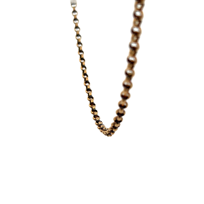 9ct yellow gold belcher chain 7.7g (sh27315b)