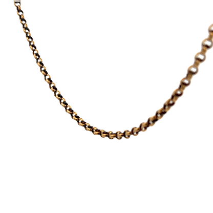 9ct yellow gold belcher chain 7.7g (sh27315b)