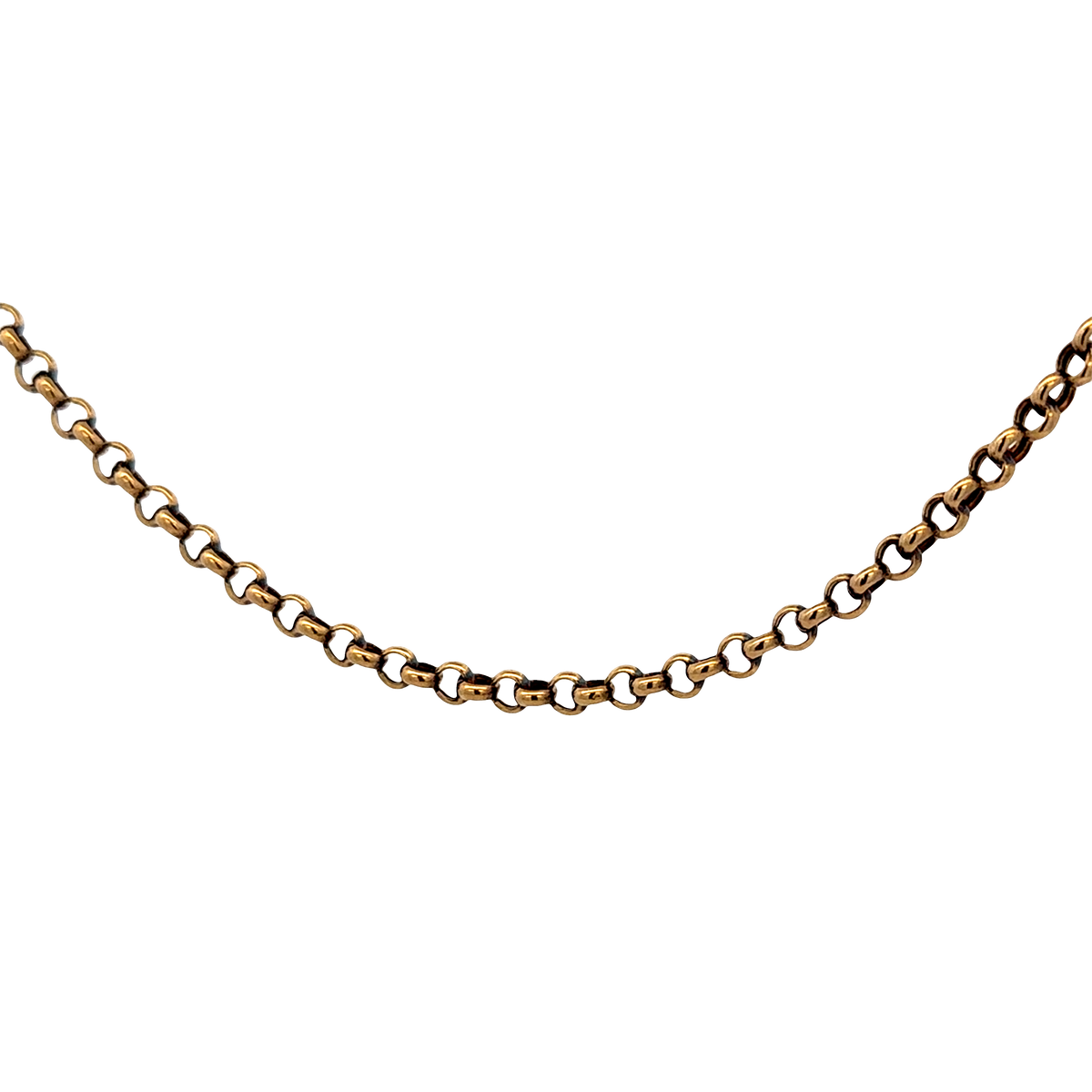 9ct yellow gold belcher chain 7.7g (sh27315b)
