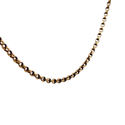 9ct yellow gold belcher chain 7.7g (sh27315b)