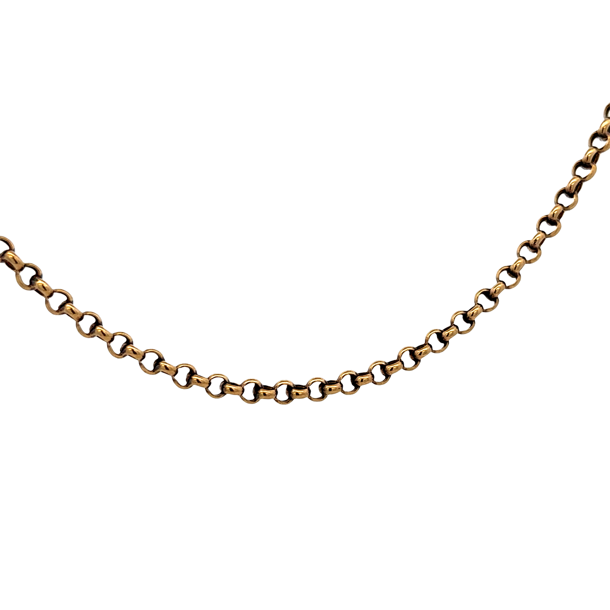 9ct yellow gold belcher chain 7.7g (sh27315b)