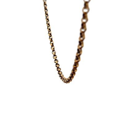 9ct yellow gold belcher chain 7.7g (sh27315b)