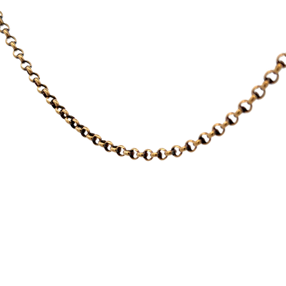 9ct yellow gold belcher chain 7.7g (sh27315b)