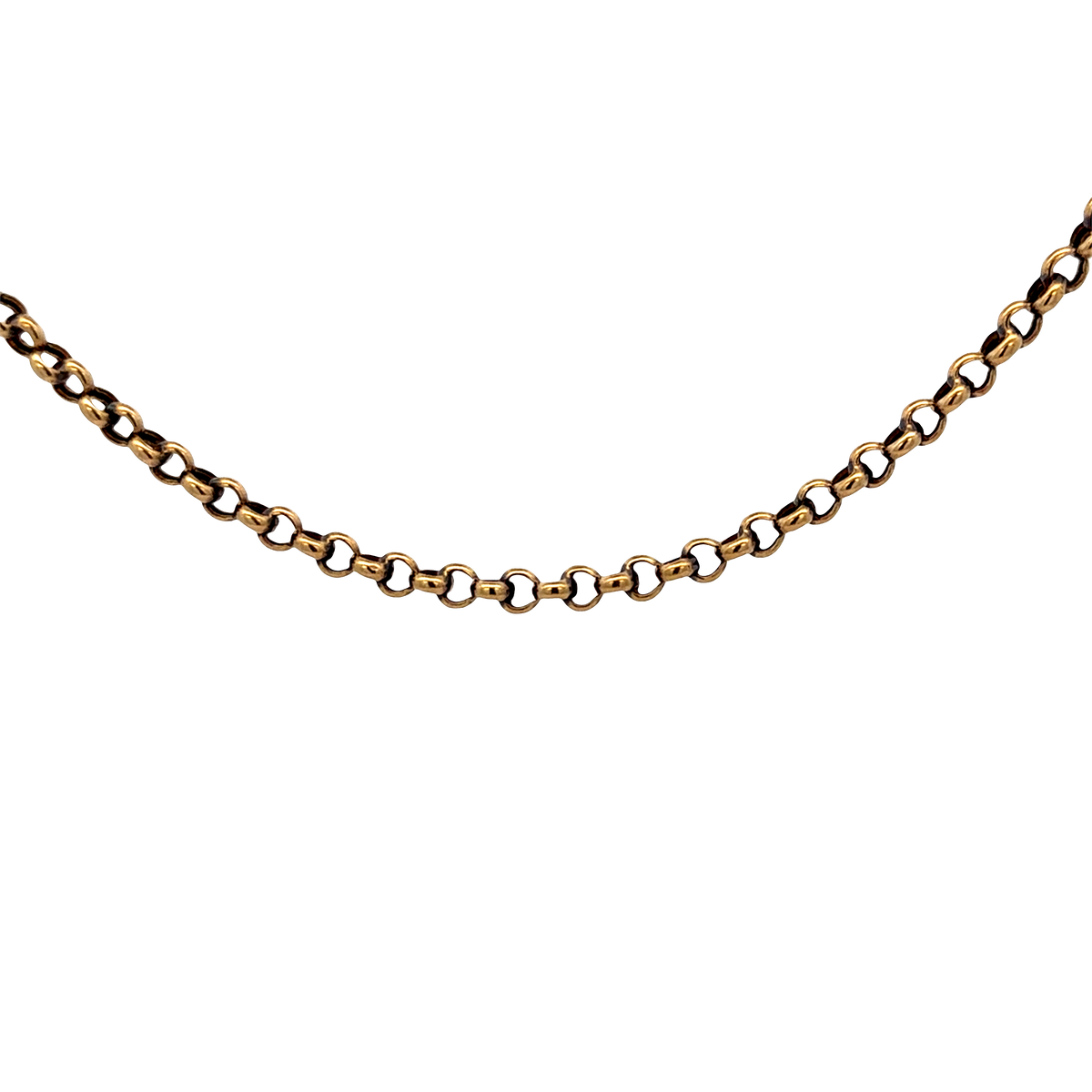 9ct yellow gold belcher chain 7.7g (sh27315b)
