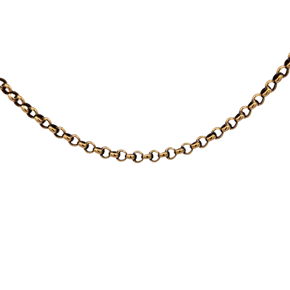 9ct yellow gold belcher chain 7.7g (sh27315b)