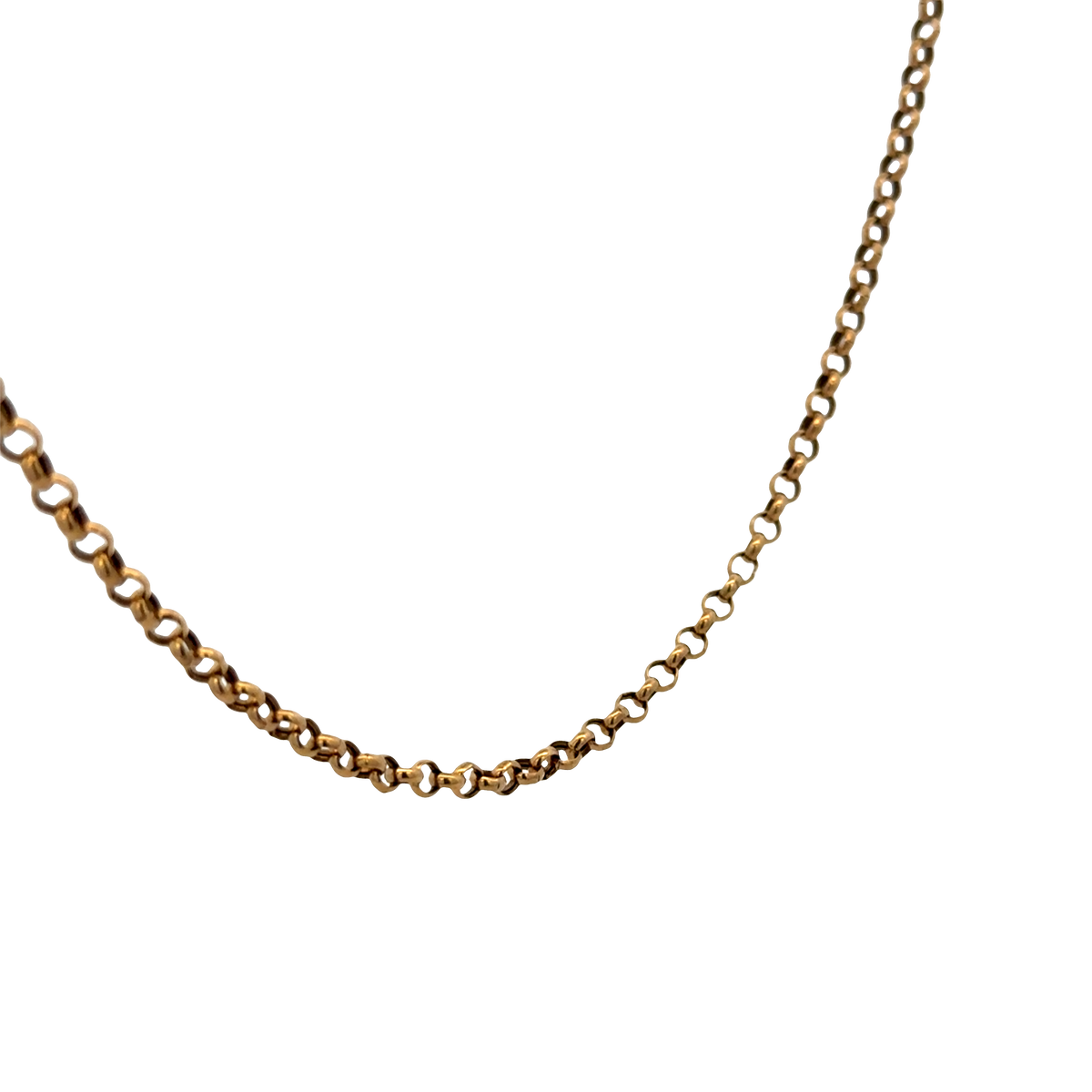 9ct yellow gold belcher chain 3.7g (sh25335l)