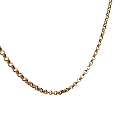 9ct yellow gold belcher chain 3.7g (sh25335l)