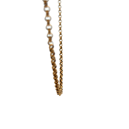 9ct yellow gold belcher chain 3.7g (sh25335l)