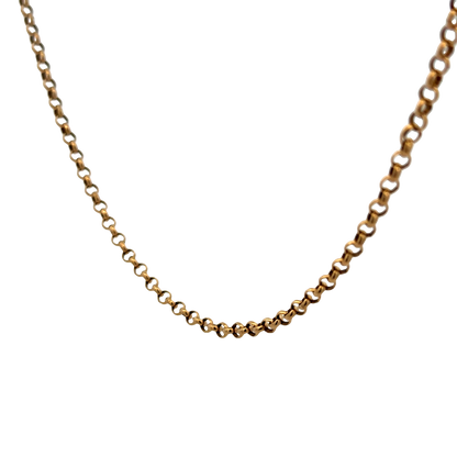 9ct yellow gold belcher chain 3.7g (sh25335l)